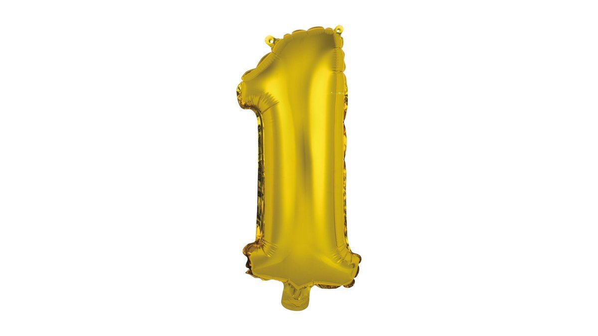 Numerofolio 1 kullanvärinen puhallettava 35 cm