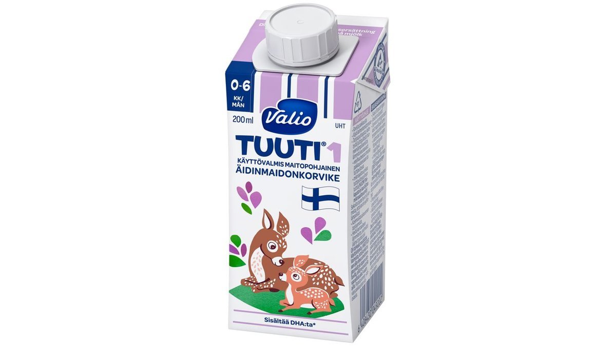 Valio Tuuti1 äidinmaidonkorvike 0-6kk 200 ml