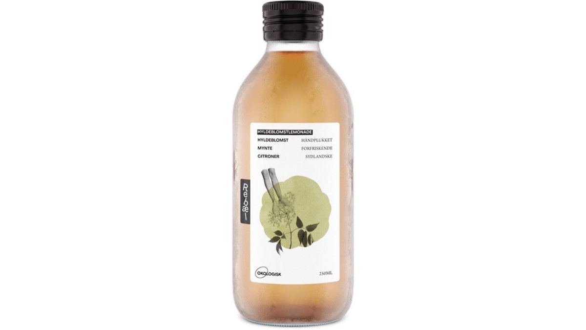 Rebæl Hyldemostlemonade m. Mynte & Citron Øko
