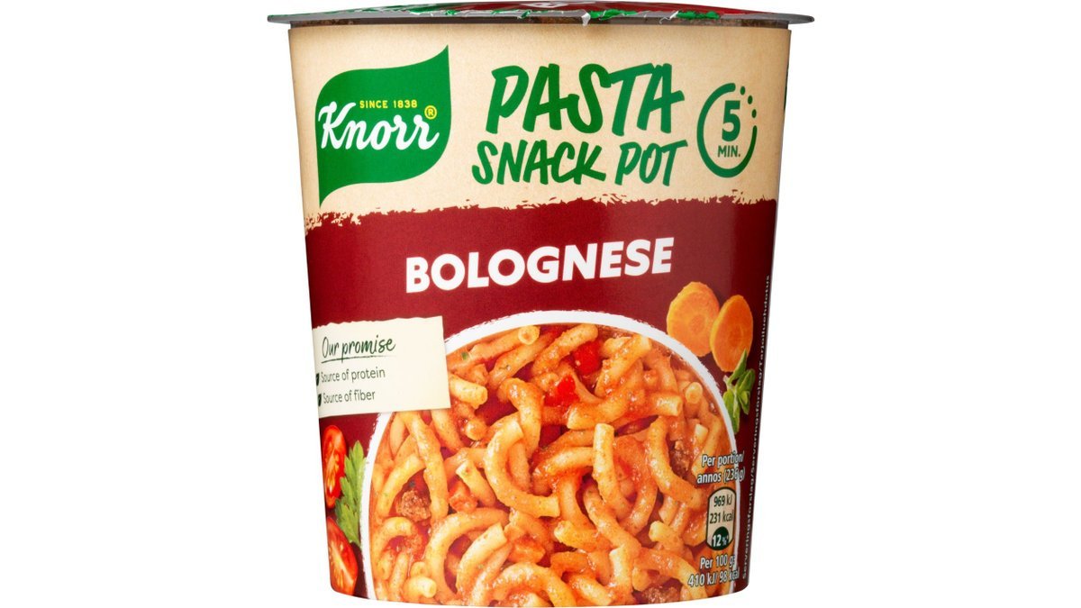 Snack Pot Bolognese, Knorr