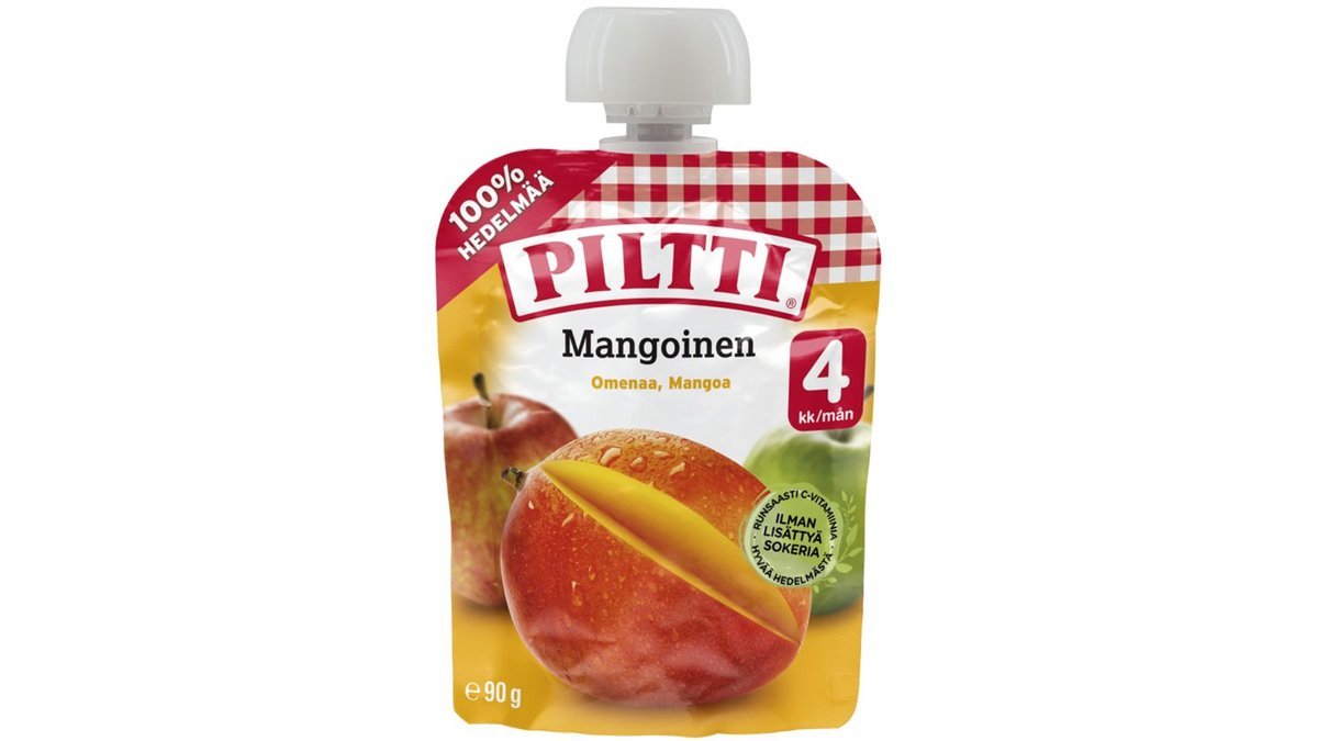 Piltti Mangoinen hedelmäsose 4kk annospussi 90g