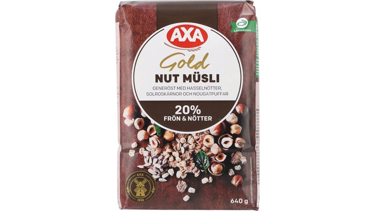 Müsli m. nødder, Axa