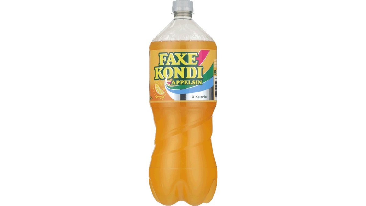 Faxe Kondi 0 kalorier m. appelsin 1,5 L