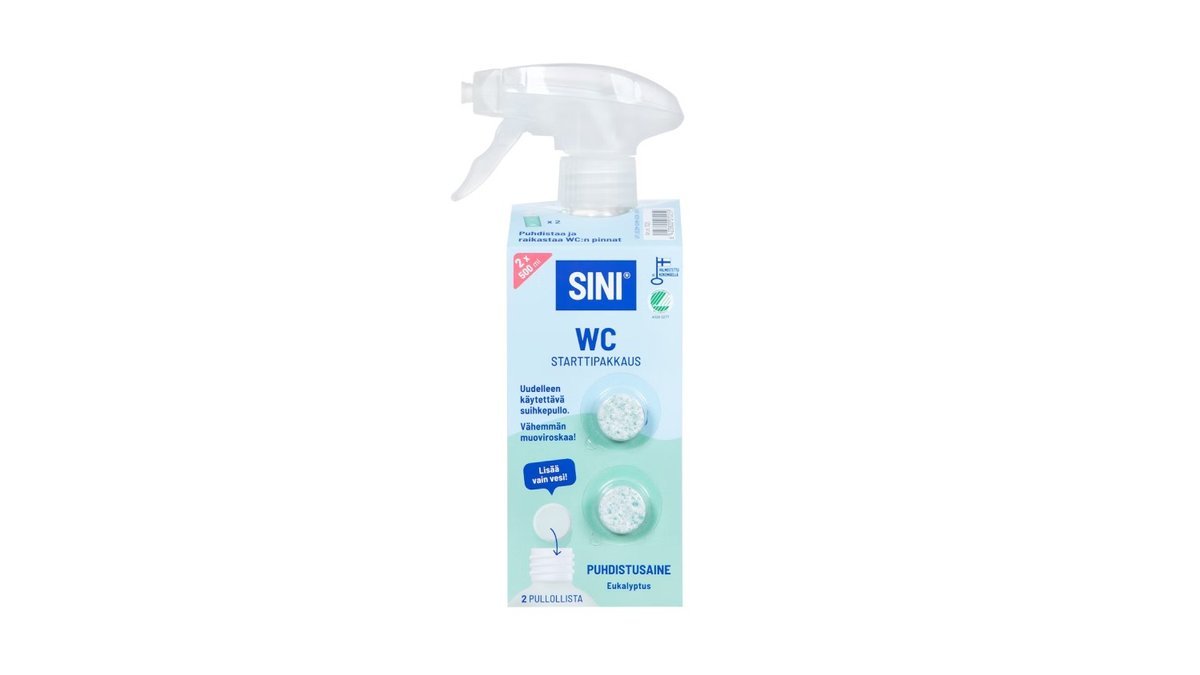 Sini WC starttipakkaus pullo+2tab