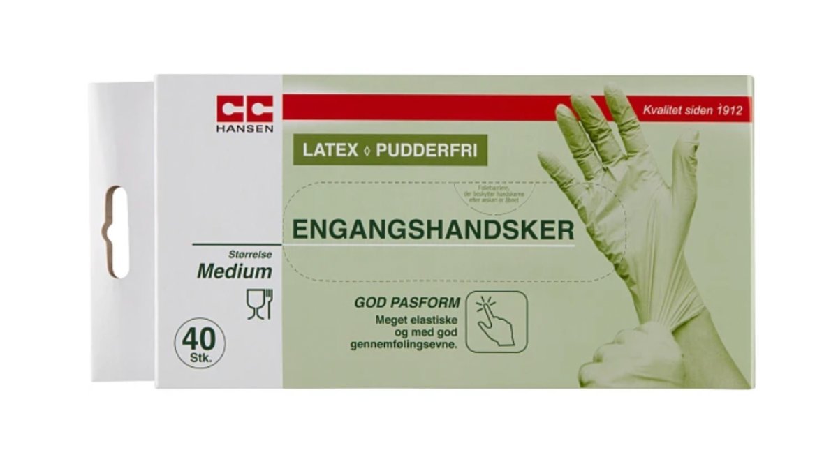 Latexhandsker medium, C.C. Hansen