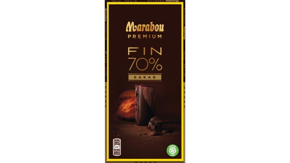 Mørk chokolade 70%, Marabou Premium