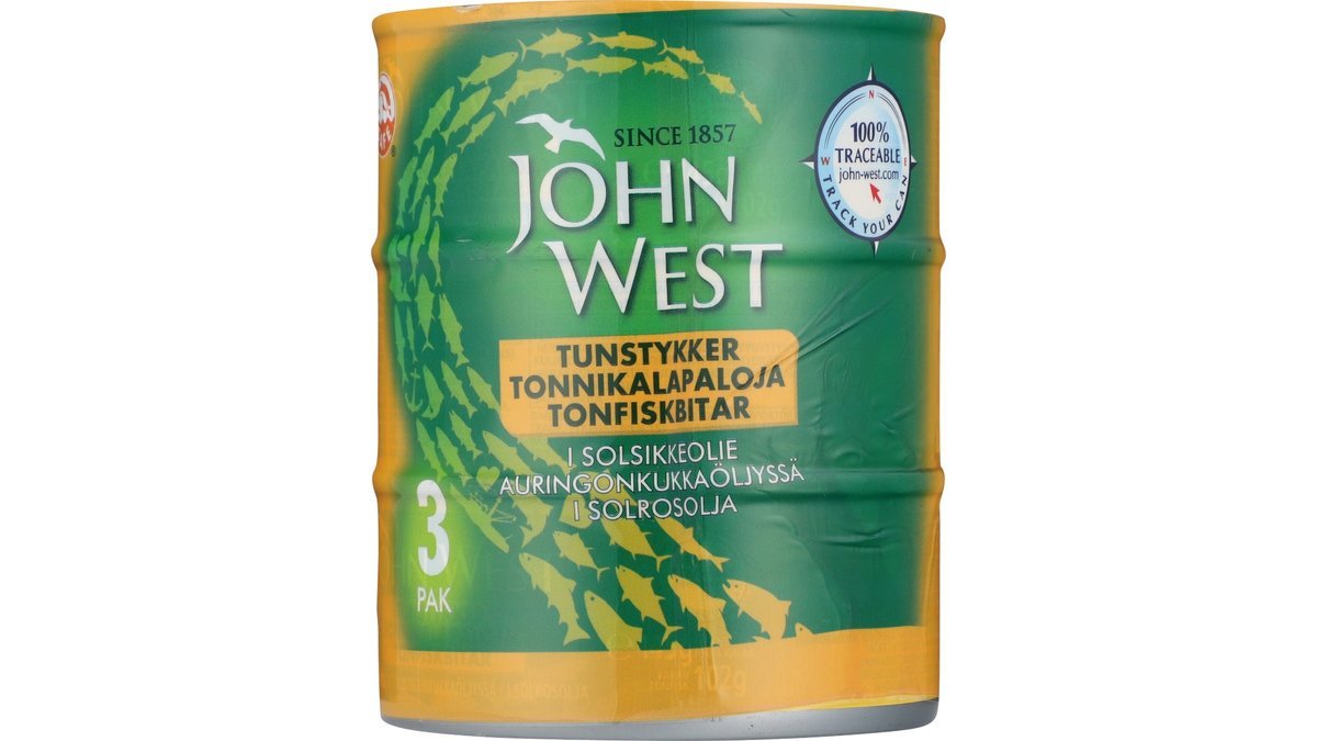 Tun I olie 3-pak, John West