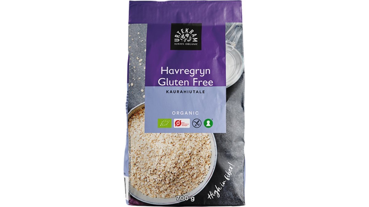 Havregryn Øko. Glutenfri, Urtekram