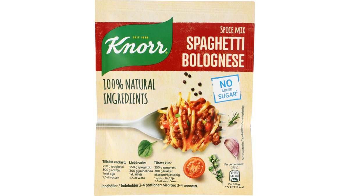 Knorr Krydderimix Spaghetti Bolognese