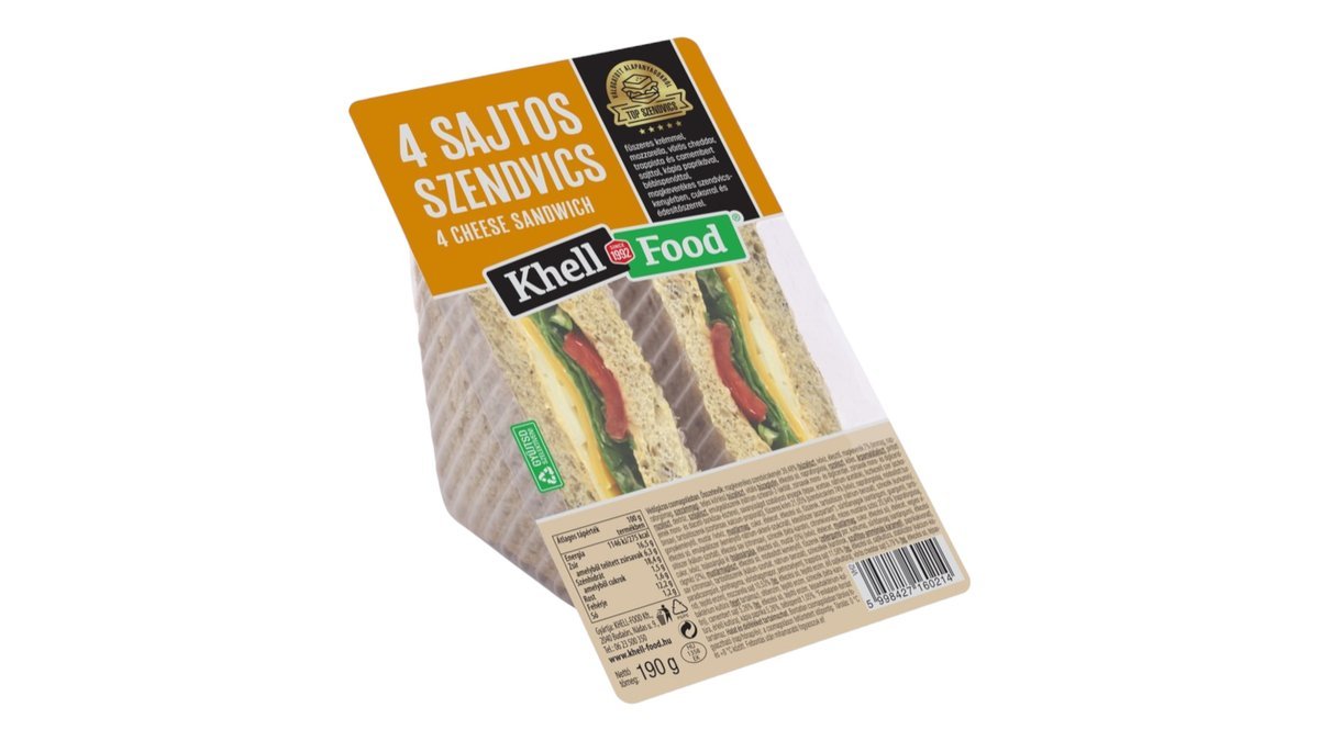 ** Khell-Food, 4 sajtos szendvics, 190 g | Wolt Market Debrecen | Wolt