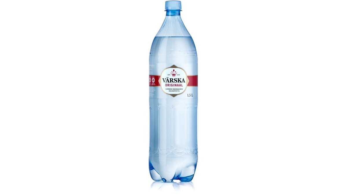Värska Originaal luonnon mineraalivesi , hiilihapollinen 1,5L PET