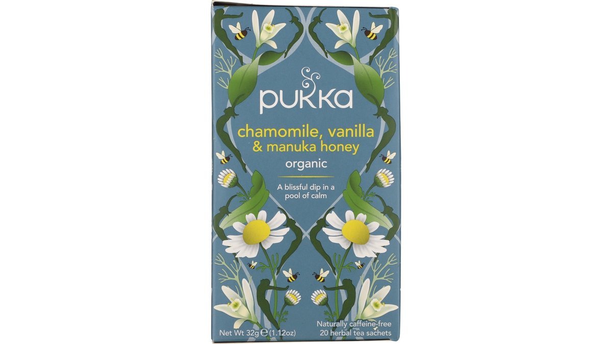 Te m. kamille, vanilje & manukahonning øko. Pukka