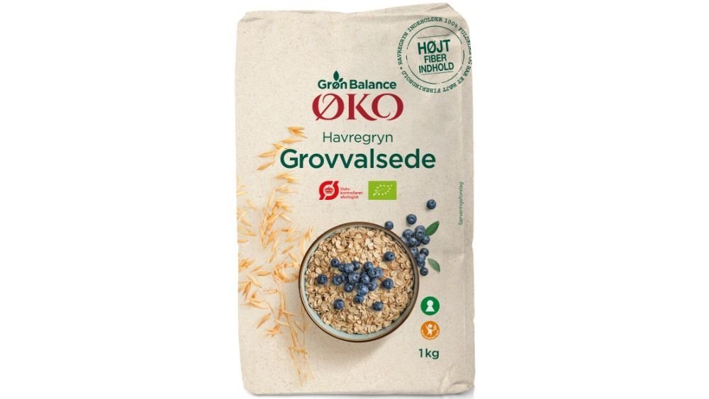 Havregryn grovvalsede øko. Grøn Balance