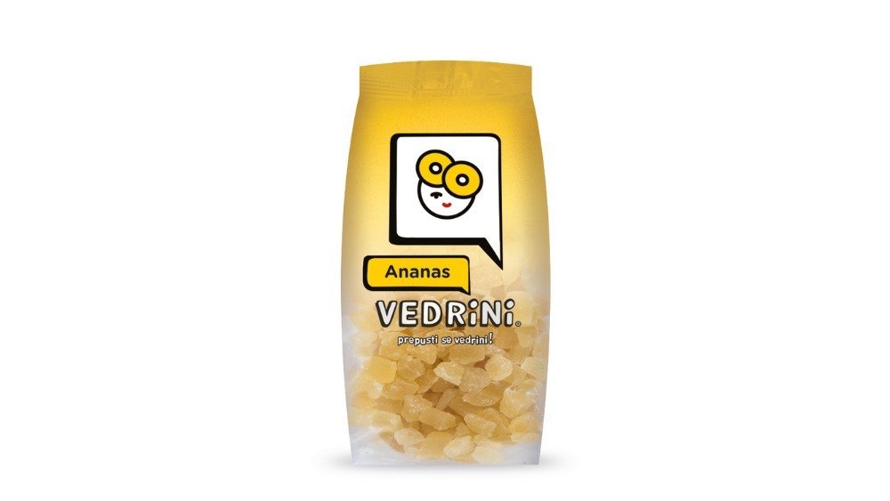 Vedrini ananas sušeni, 250 g