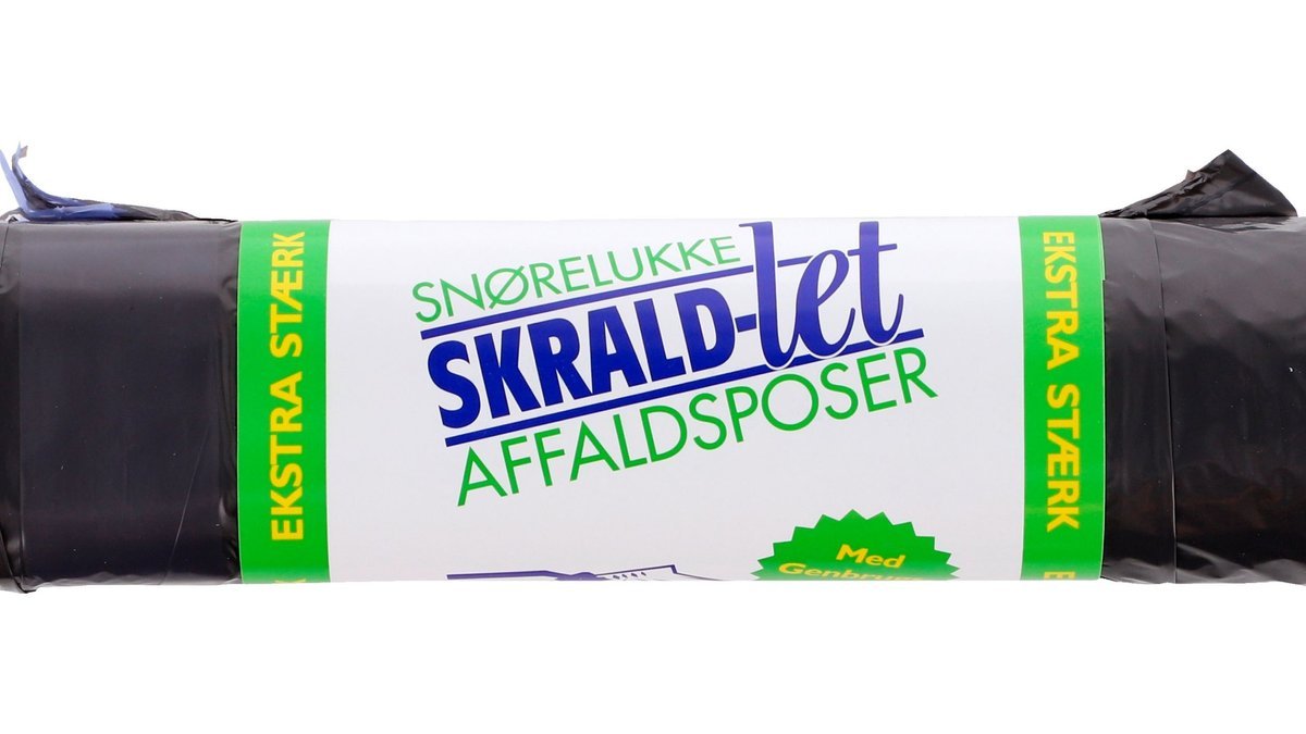 Affaldsposer m. snørelukke 15 l, Skrald-Let