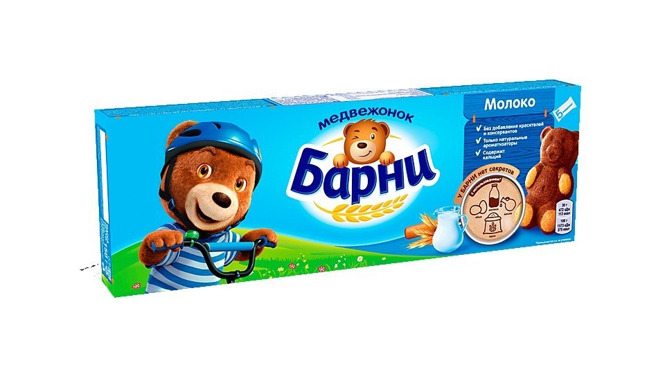 Бисквит Барни с молочной начинкой 150 г