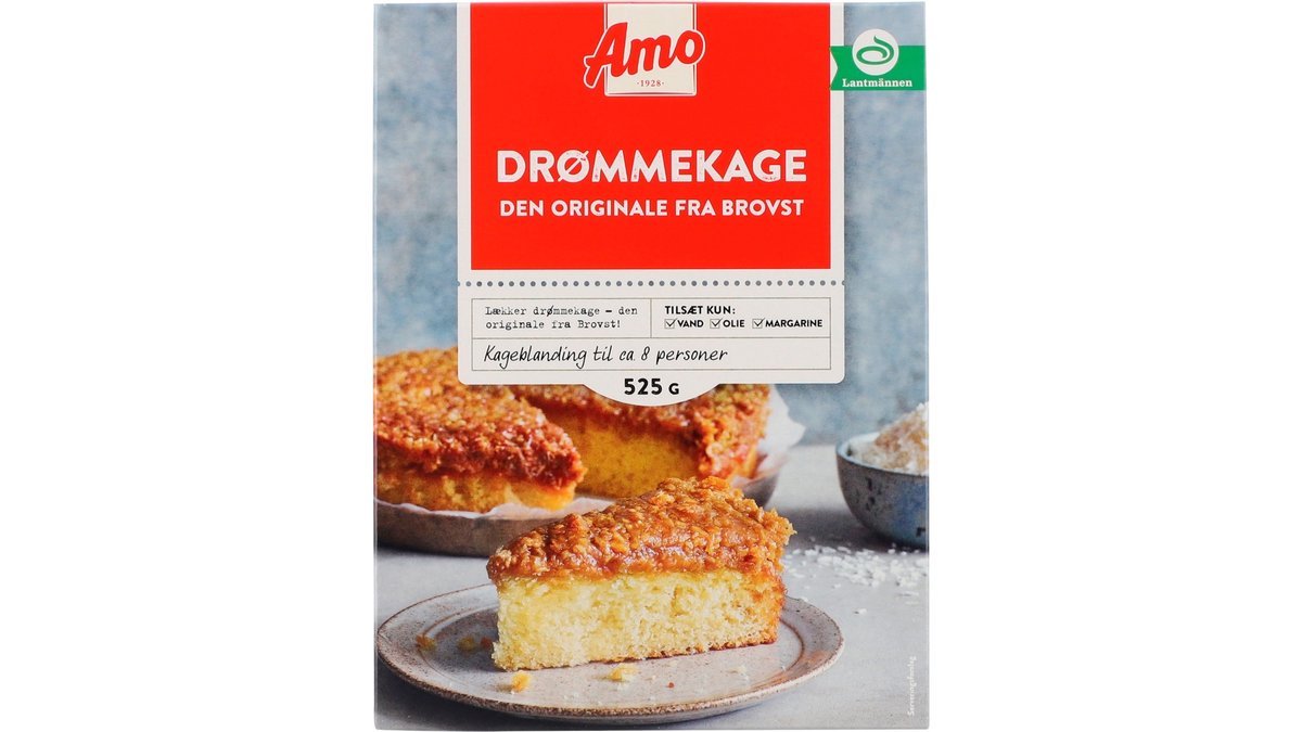Bageblanding drømmekage, Amo