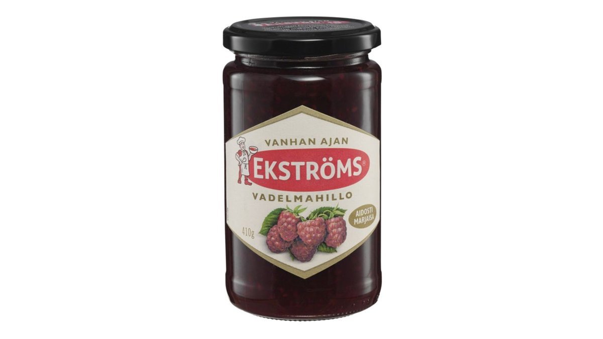 Ekströms Vanhan ajan vadelmahillo 410g