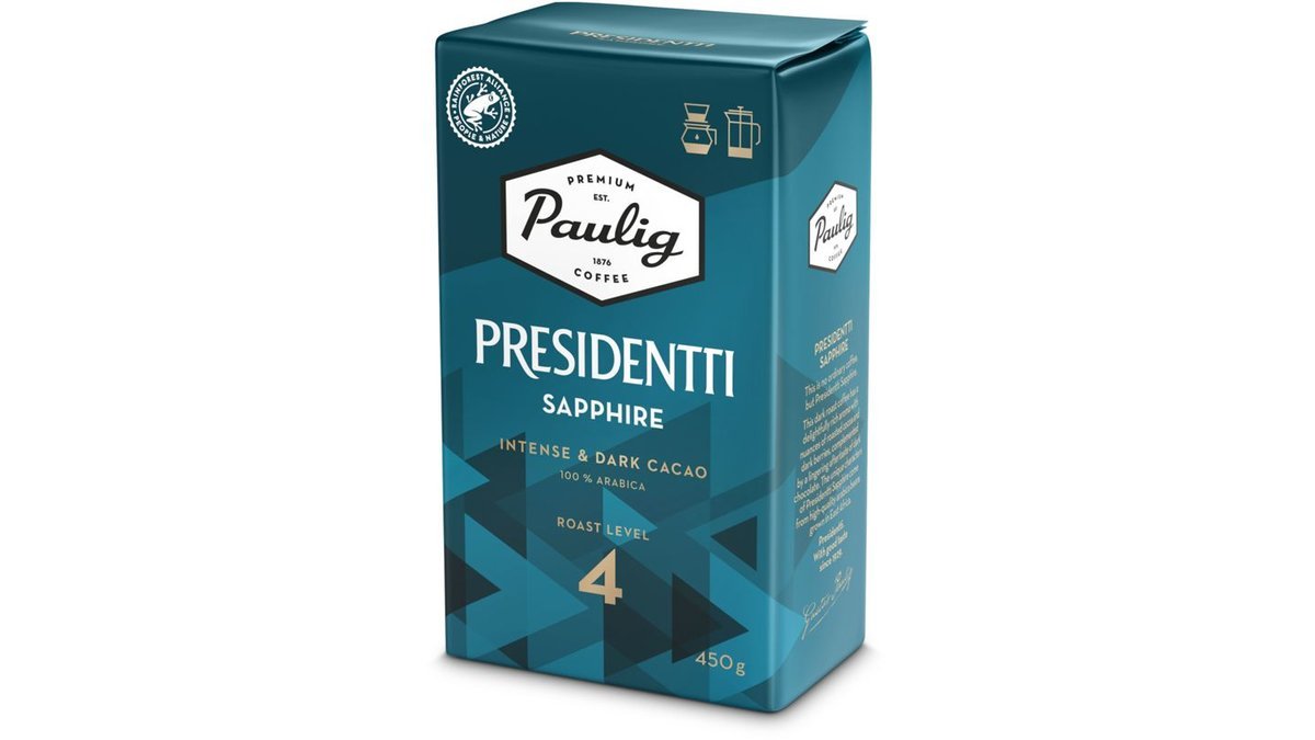 Paulig Presidentti Sapphire kahvi suodatinjauhatus 450g