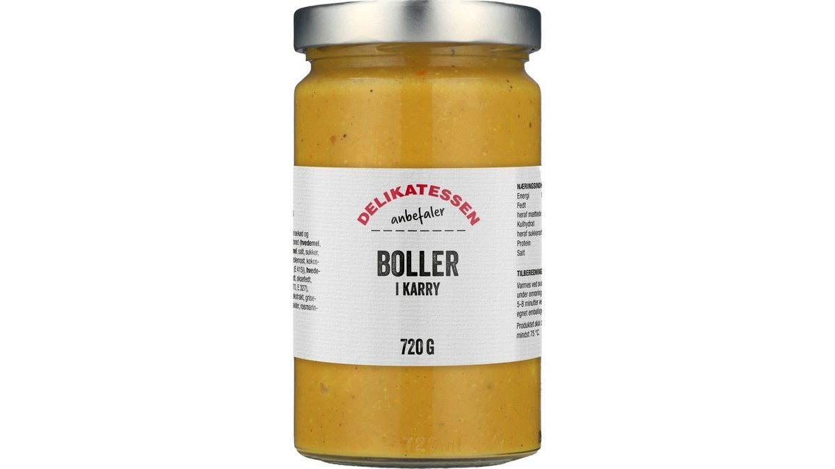 Boller i karry, Delikatessen anbefaler