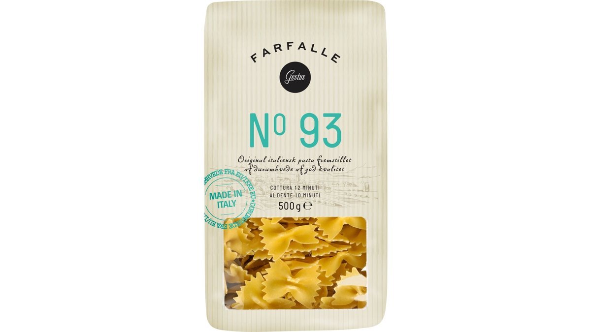 Farfalle, Gestus