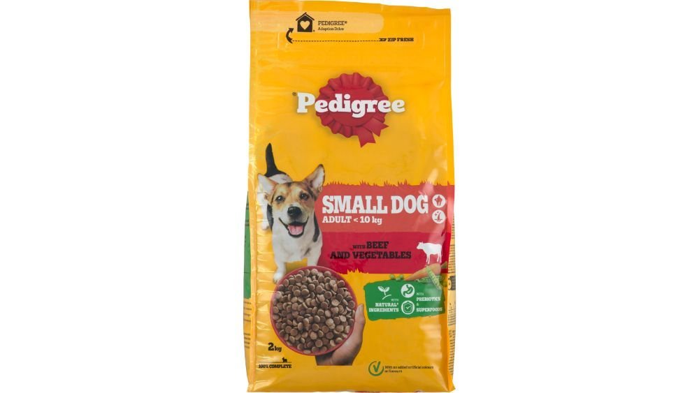 Pedigree Tørkost små voksne hunde m. oksekød