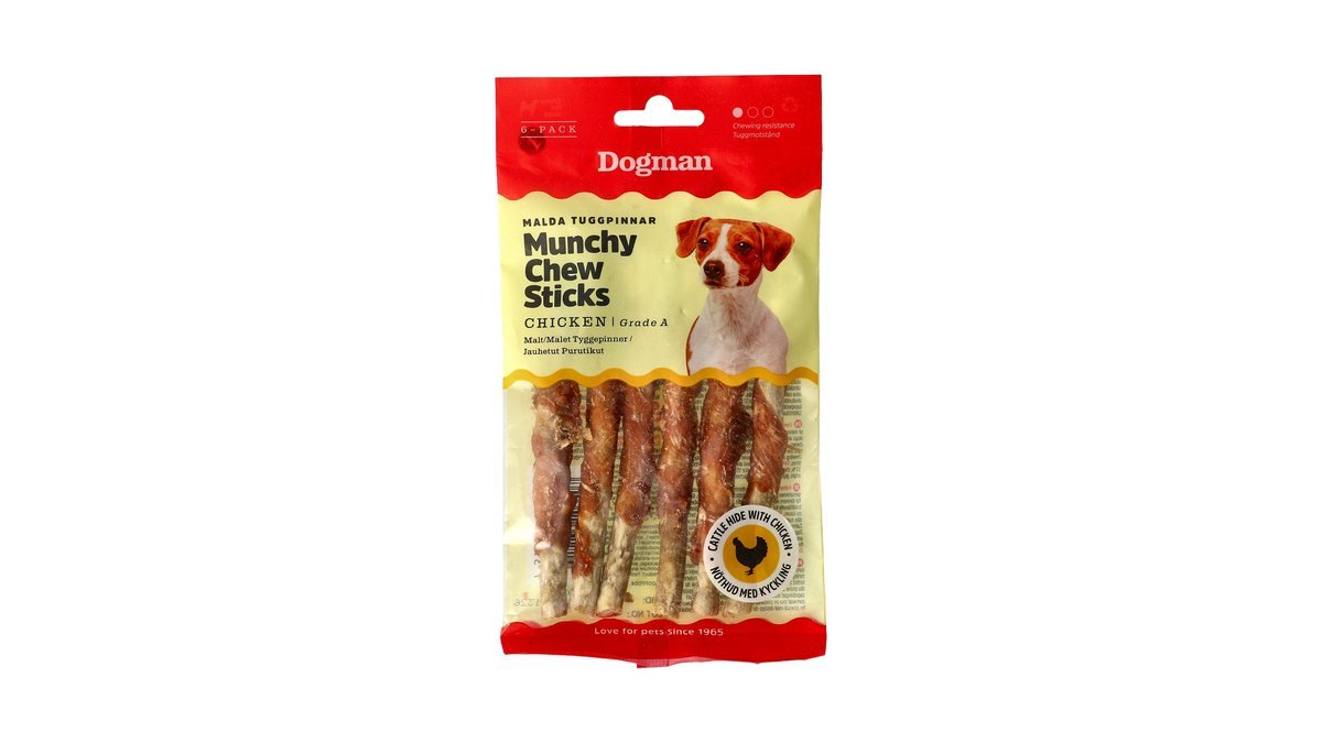 Dogman Tuggpinnar Kyckling, 6-pack