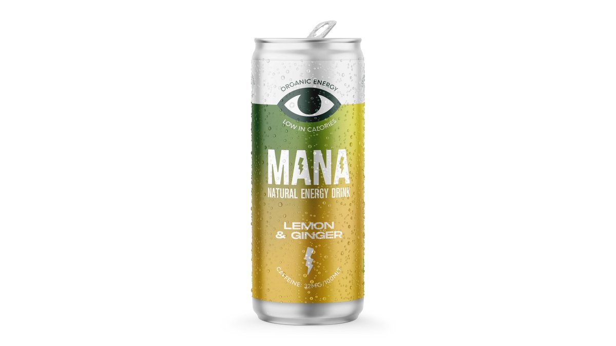 Energidrik m. citron og ingefær øko. Mana 250 ml