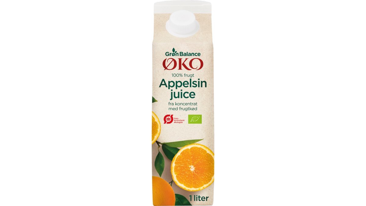 Appelsinjuice øko. Grøn Balance