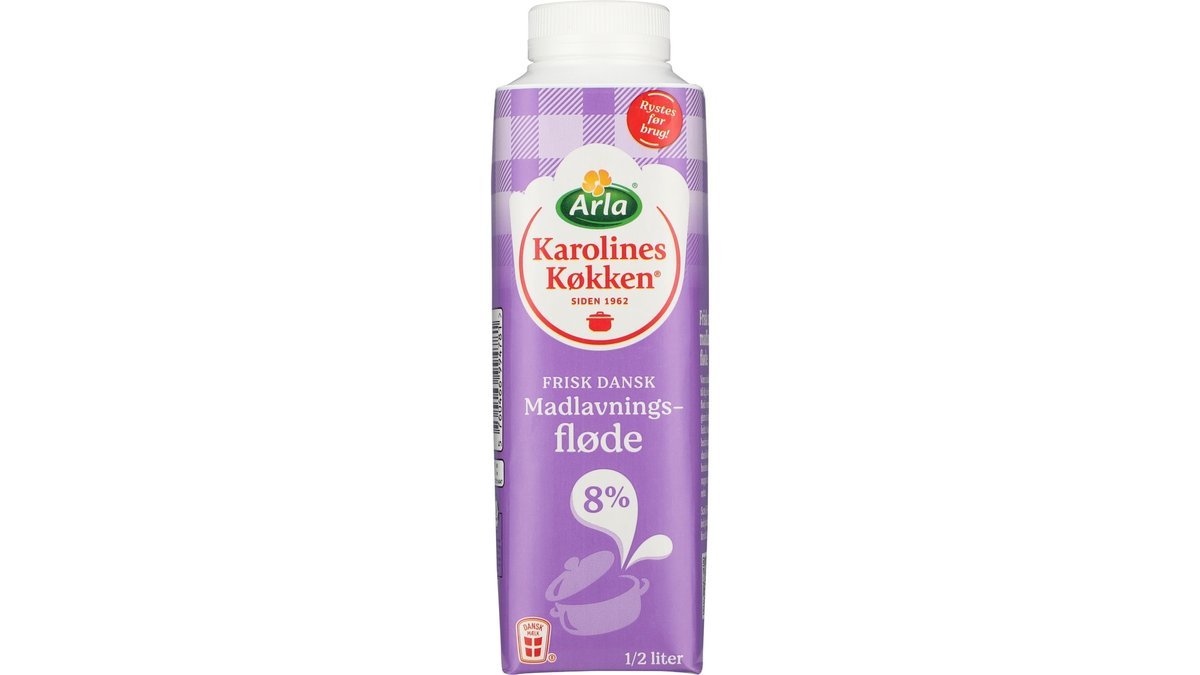 Madlavningsfløde 8%, Arla Karolines Køkken