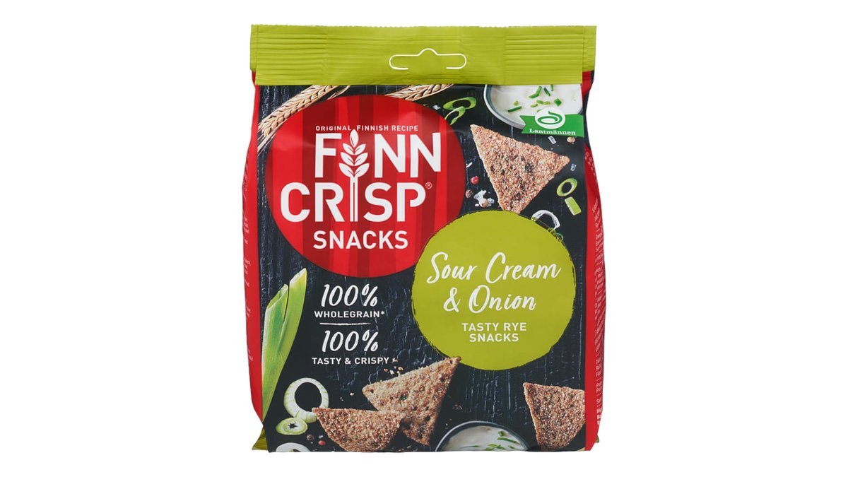 Finn Crisp Snacks Rug Sour Cream & Onion, 150 g