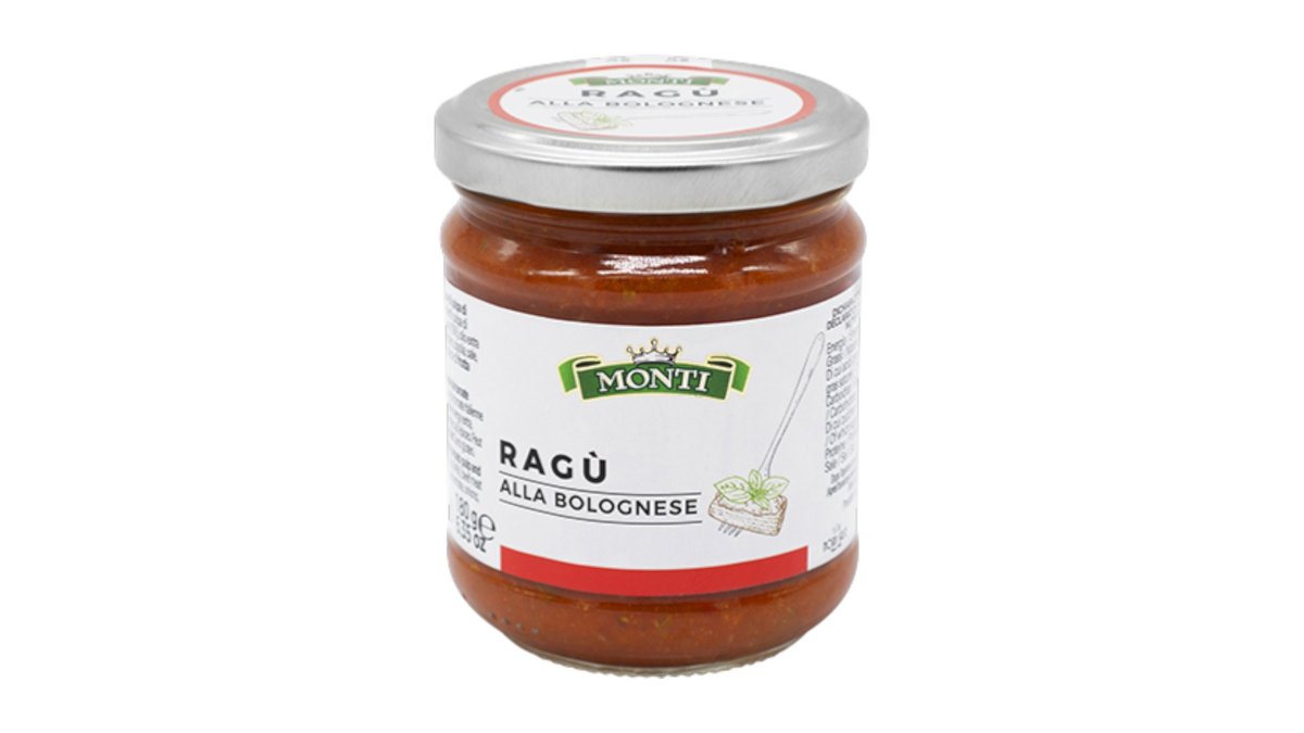 Monti Bolognese sauce, typická hovädzia mäsova omáčka pesto, 180 g