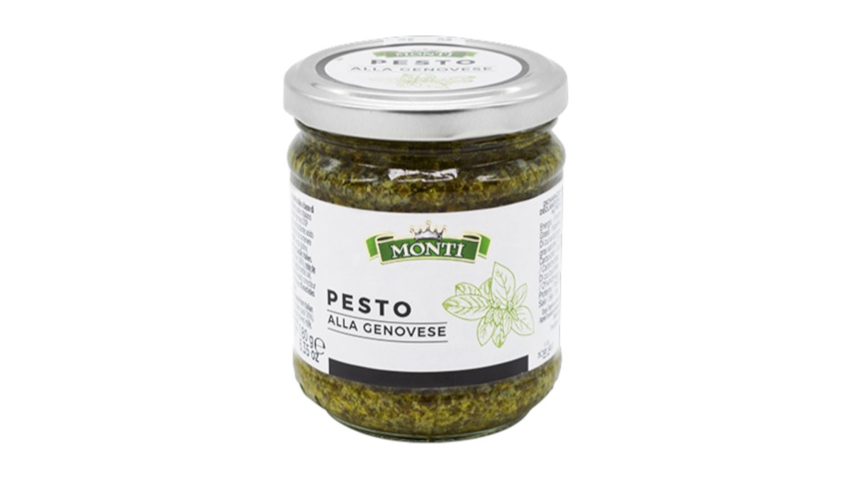 Monti Pesto Genovese s bazalkou, piniové oriešky, syrom pecorini, 180 g