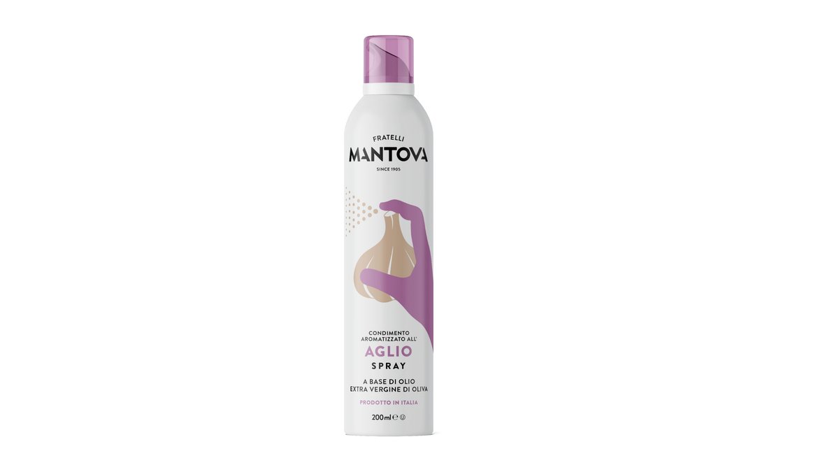 Fratelli Mantova Extra panenský olivový olej s cesnakom, sprej, 200 ml