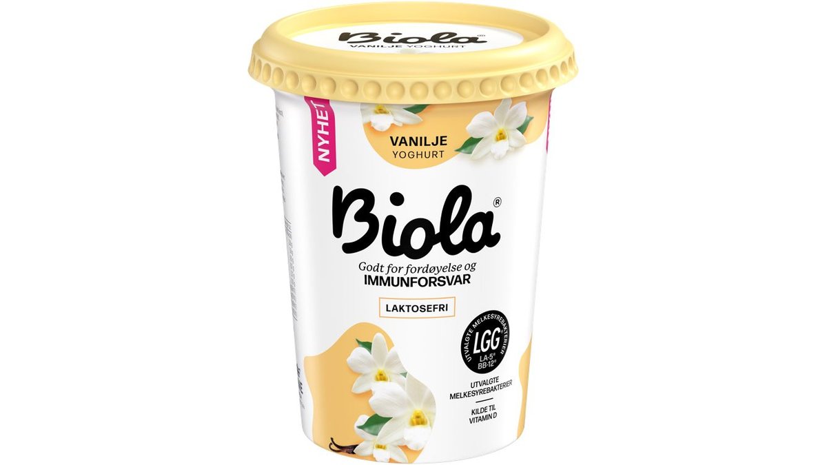 ** Biola Yoghurt Vanilje, 500 g