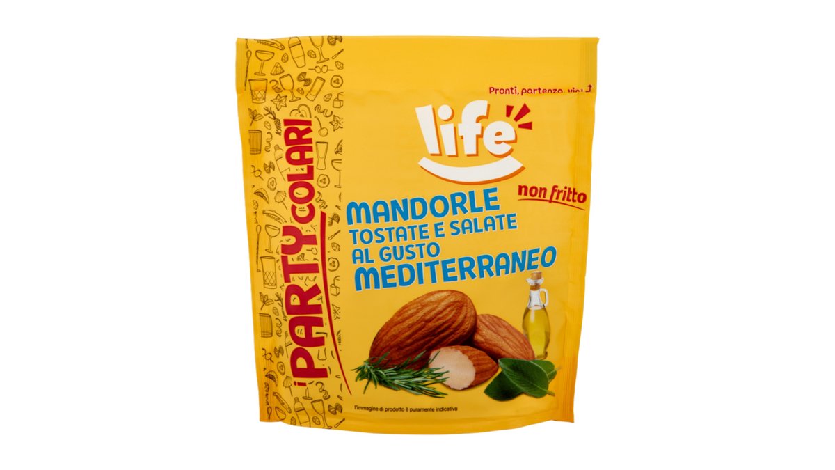 Life Partycolari doy toastované v peci, lieskove orechy ochutené mediterránskymi bylinkami, 125 g
