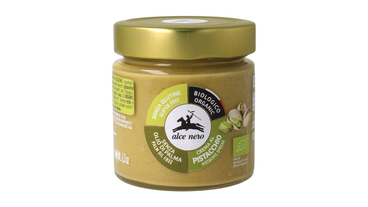 Alce Nero-Bio-organick Organic Pistachio spread, organická krémová nátierka s pistáciami, 180 g