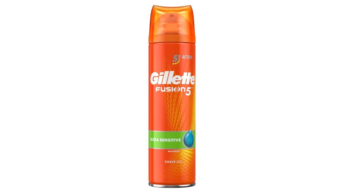Gillette Fusion5 Ultra Sensitive Pánský Gel Na Holení 200 Ml
