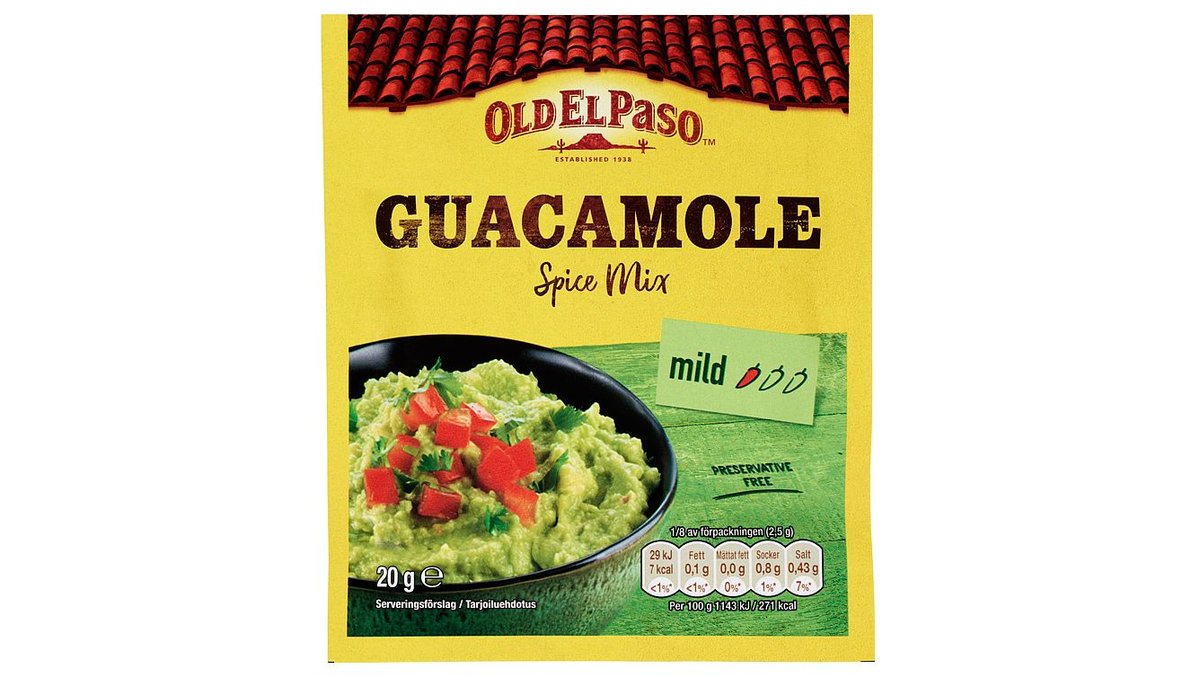 Old El Paso Spice Mix Guacamole, 20 g