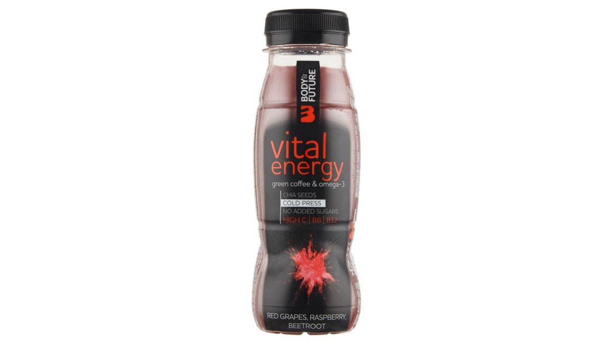 Body&Future Vital Energy vícedruhový ovocný nápoj s přídavkem semen chia 200ml
