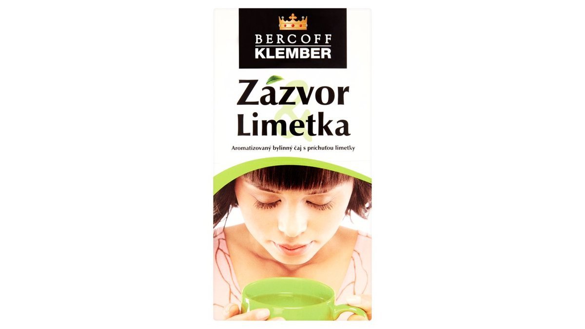 Bercoff Klember Wellness Aromatizovaný bylinný čaj se zázvorem a příchutí limetky 20 x 2,0g