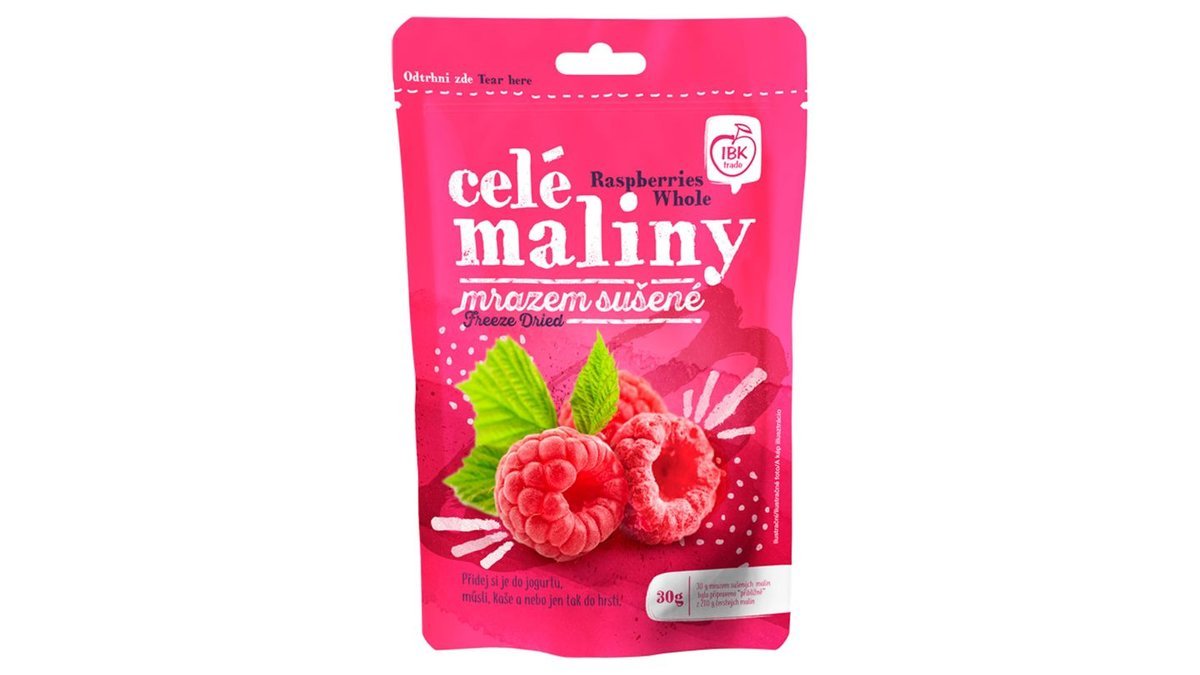 IBK Trade Maliny mrazem sušené celé 30g