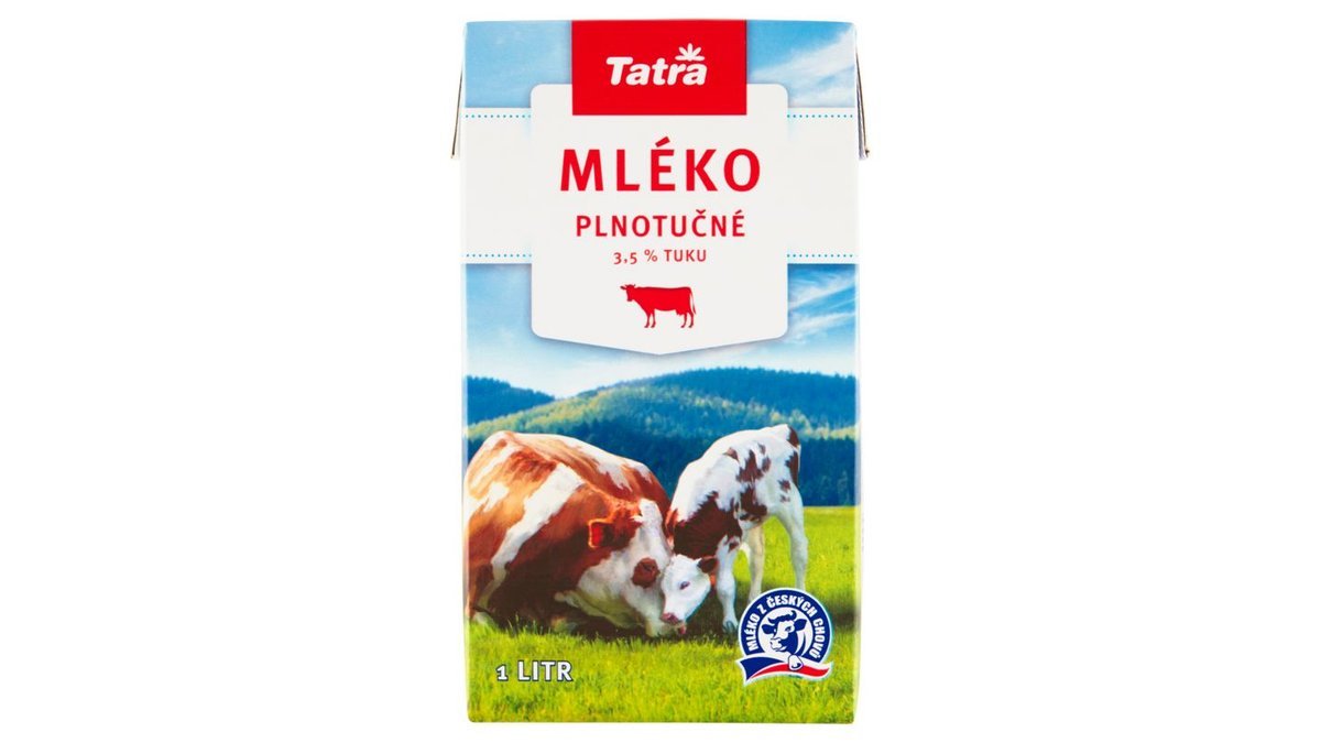 Tatra Mléko plnotučné 3,5 % tuku 1l