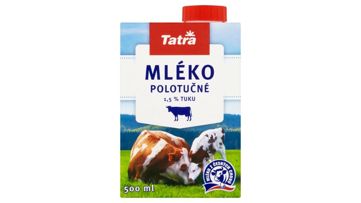 Tatra Mléko polotučné 500ml