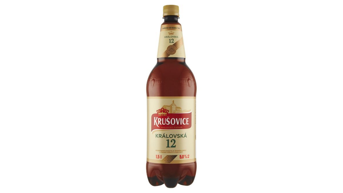 Krušovice Královská 12 pivo ležák světlý 1,5l