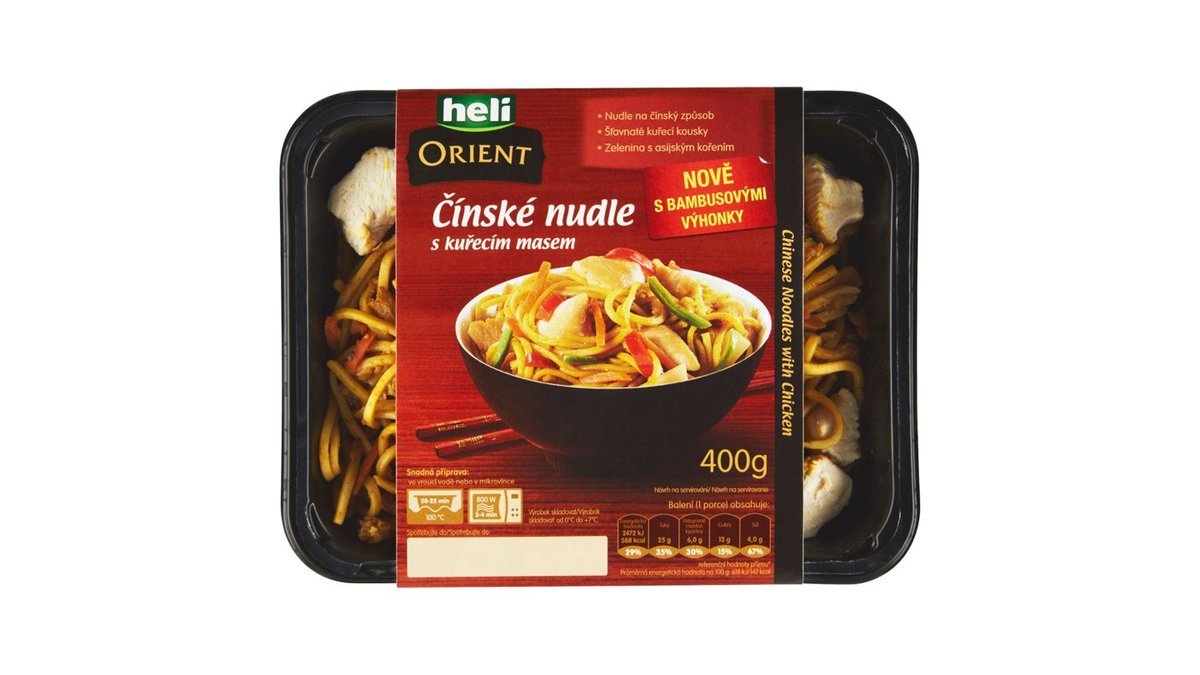 Heli Orient Čínské nudle s kuřecím masem 400g