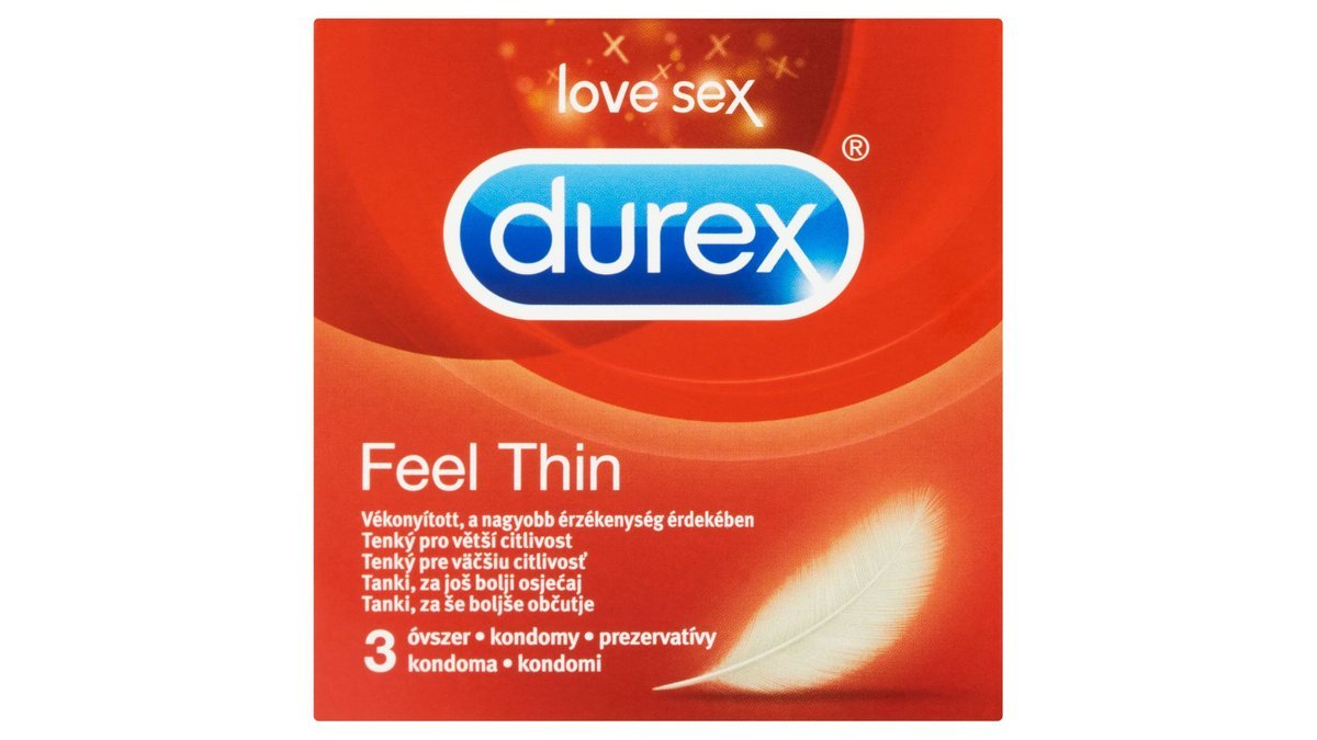 KONDOMY DUREX FEEL THIN CLASSIC 3 ks