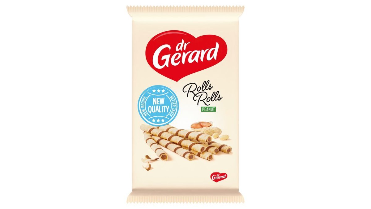 dr Gerard Rolls Rolls vaflové trubičky s ořechovým krémem 160g