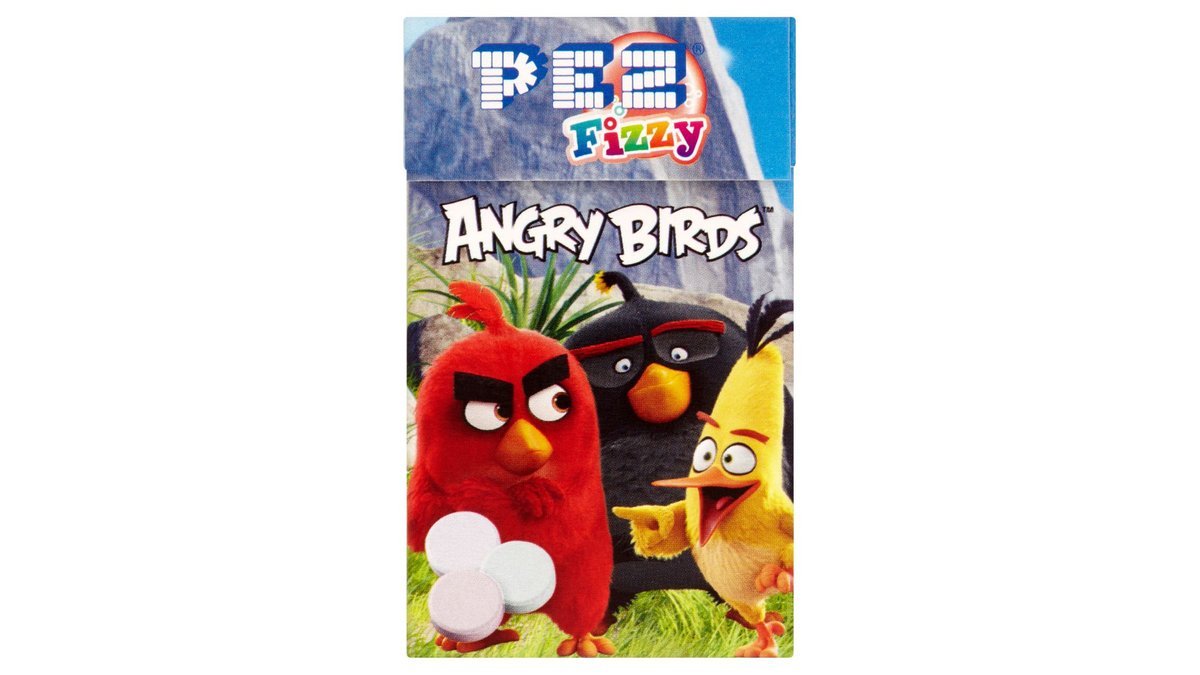 Pez Fizzy Angry Birds komprimát s ovocnými příchutěmi 30g