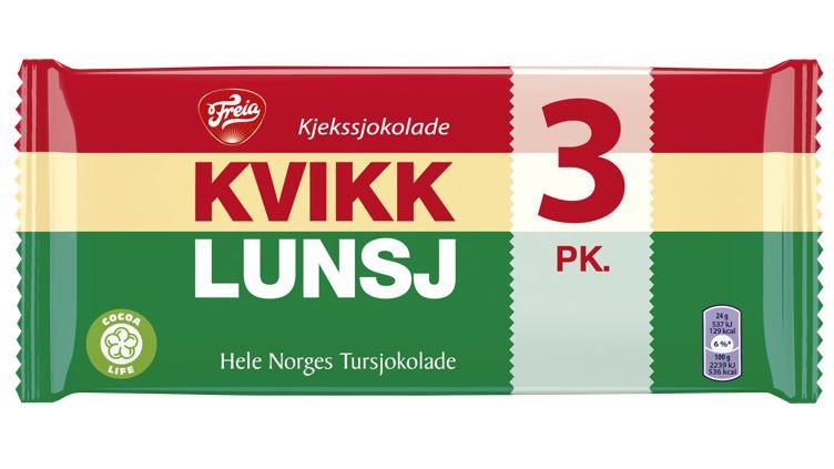 Freia Kvikk Lunsj, 3x47 g